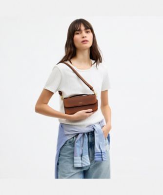 エローラ トップ ハンドル クロスボディ バッグ・ラブド レザー